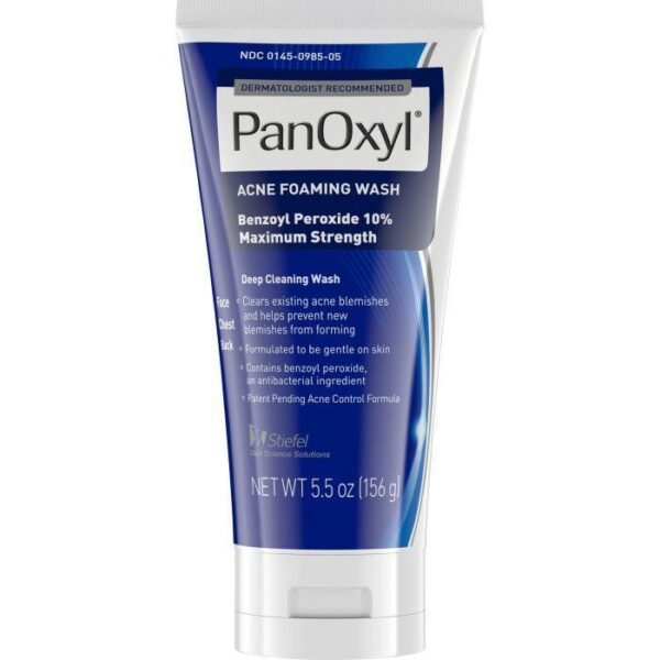 PanOxyl Acne Foaming Wash Benzoyl Peroxide 10% 156g