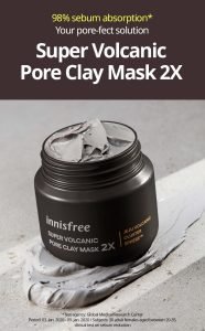 Innisfree Super Volcanic Clay Mask 2X 100ml - Image 2