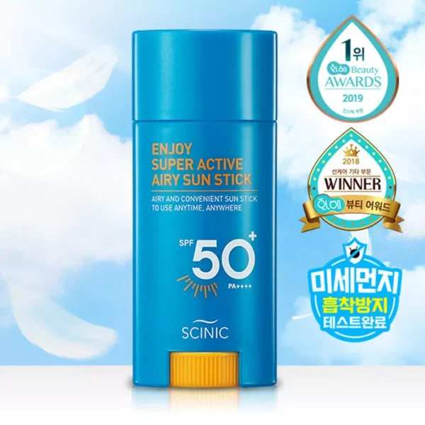 SCINIC Enjoy Super Active Airy Sun Stick SPF50+ PA++++ 15g
