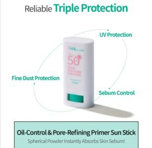 esfolio - 3HA Clear Cica Soothing Sun Stick SPF 50+ PA++++ 20g - Image 2