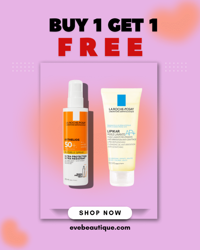 La Roche posay anthelios sunscreen spray and FREE La Roche posay lipikar cleansing oil