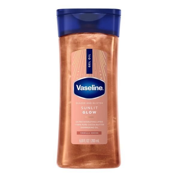Vaseline Glazed and Glisten Sunlit Glow Body Gel Oil in Abuja Nigeria